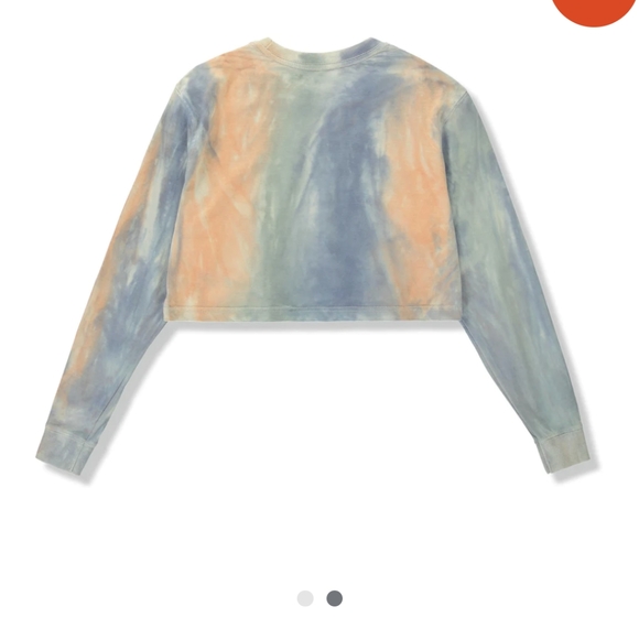 Praise cropped long sleeve tie dye - Picture 5 of 5